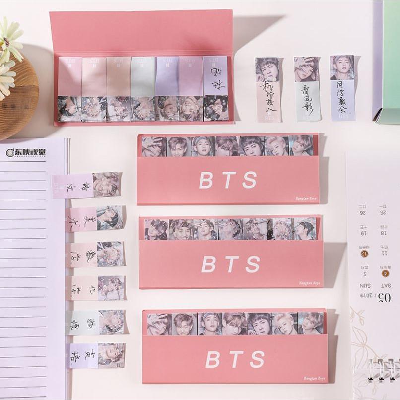 Bộ giấy ghi chú sticker note BTS You never walk alone 7 thành viên