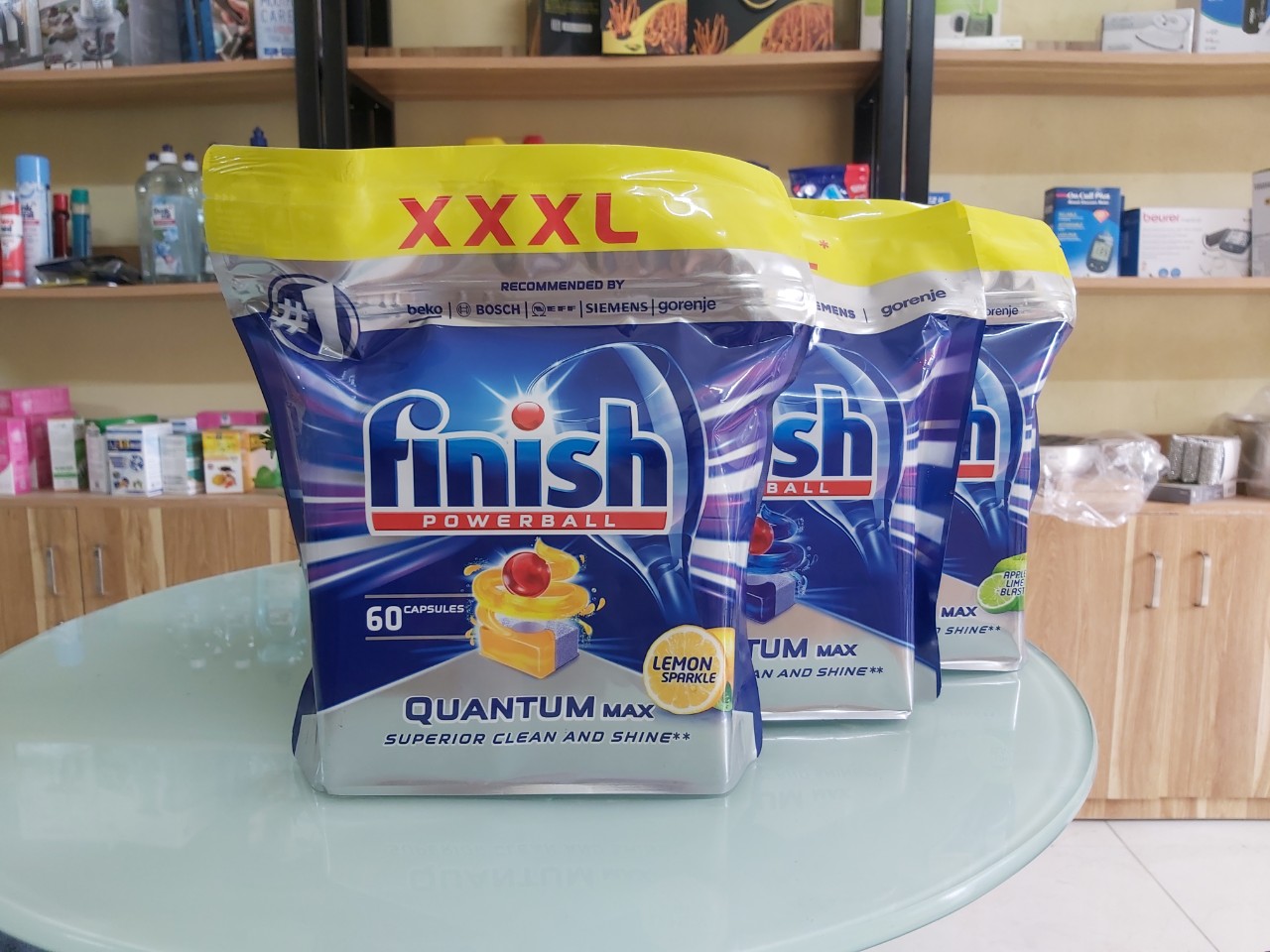Viên rửa bát Finish Quantum Max túi 60 viên