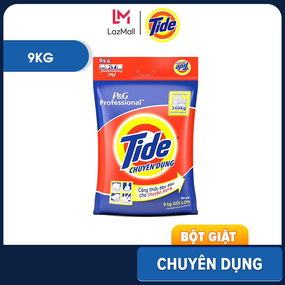 Bột Giặt TIDE Chuyên Dụng Nhiều Mùi Hương Size Khổng Lồ 9.0KG