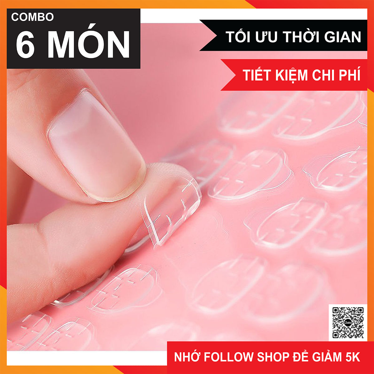Sticker silicon dán móng nail handmade