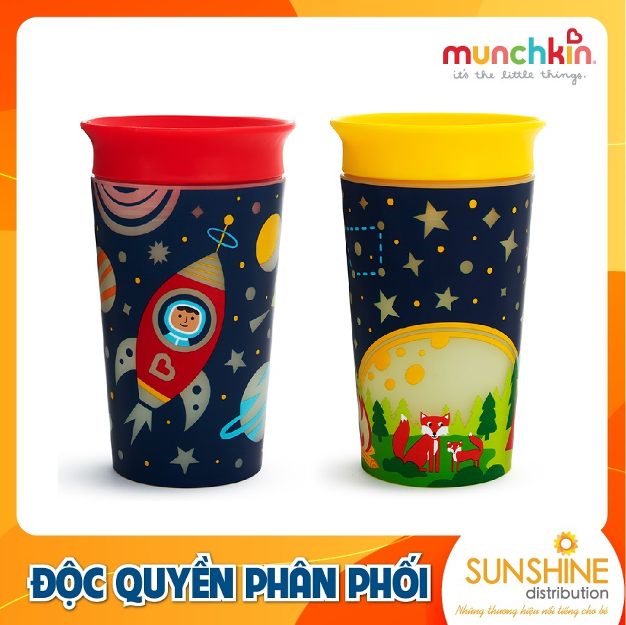 Cốc 360 độ chống đổ phát sáng munchkin