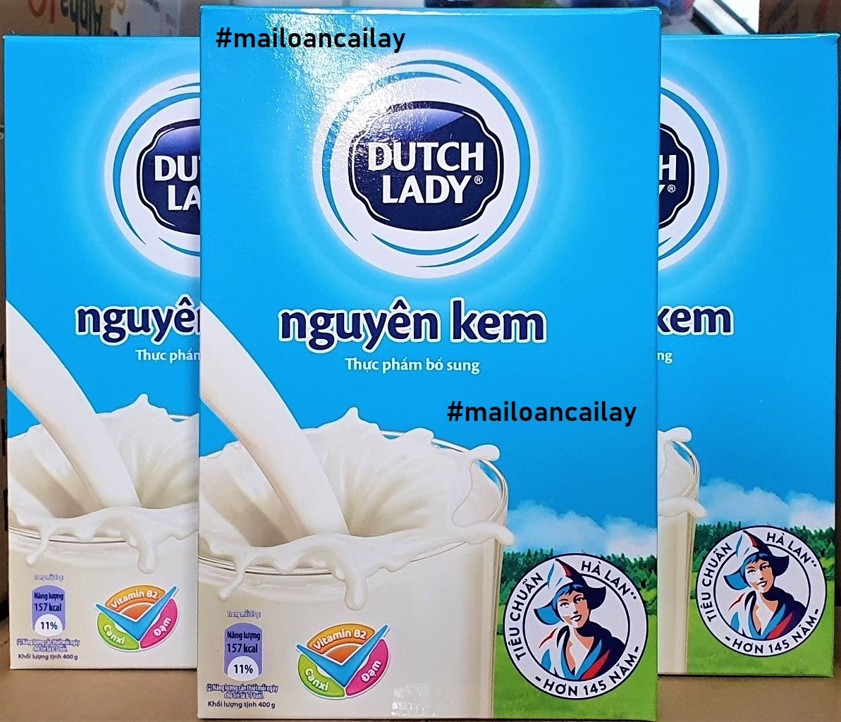 Sữa bột nguyên kem cô gái hà lan hộp giấy 400g