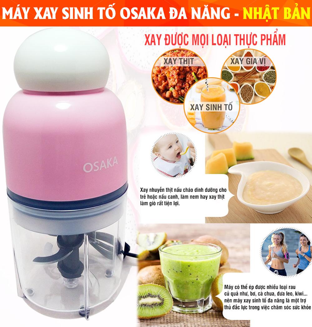 Máy Xay Osaka, Máy Xay Đậu Nành, Máy Xay Sinh Tố, Máy Xay Thịt - Giúp Bạn Có Thể Làm Các Món Súp, Sinh Tố, Nước Ép, Món Ăn Cần Được Xay Nhuyễn Dễ Dàng - Osaka Là Sản Phẩm Của Nhật Bản Nên Vô Cùng Đảm Bảo Về Chất Lượng Và Giá Thành!