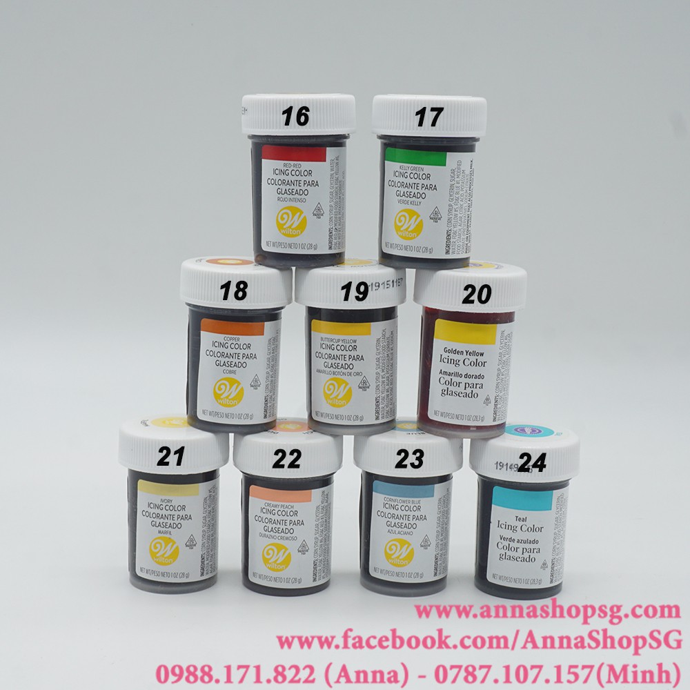 Màu thực phẩm wilton 2