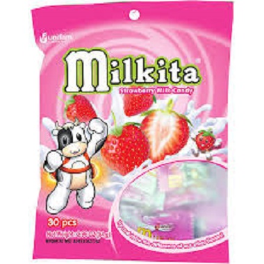 [HCM]KẸO SỮA VỊ DÂU HIỆU MILKITA