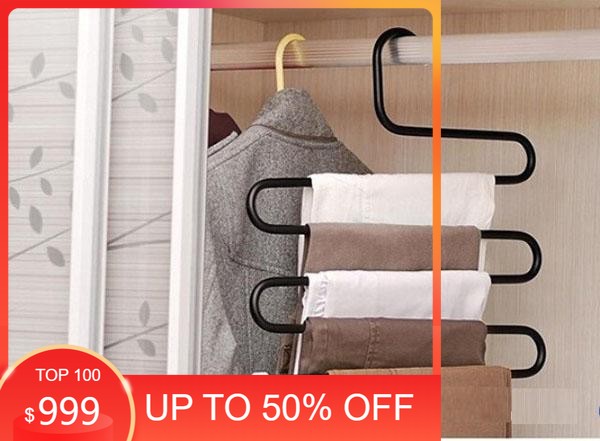 Móc treo quần áo 5 tầng - tiết kiệm không gian