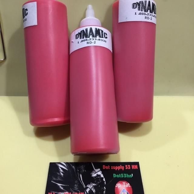 Mực tập xăm Dynamic trai to 240ml mầu đỏ