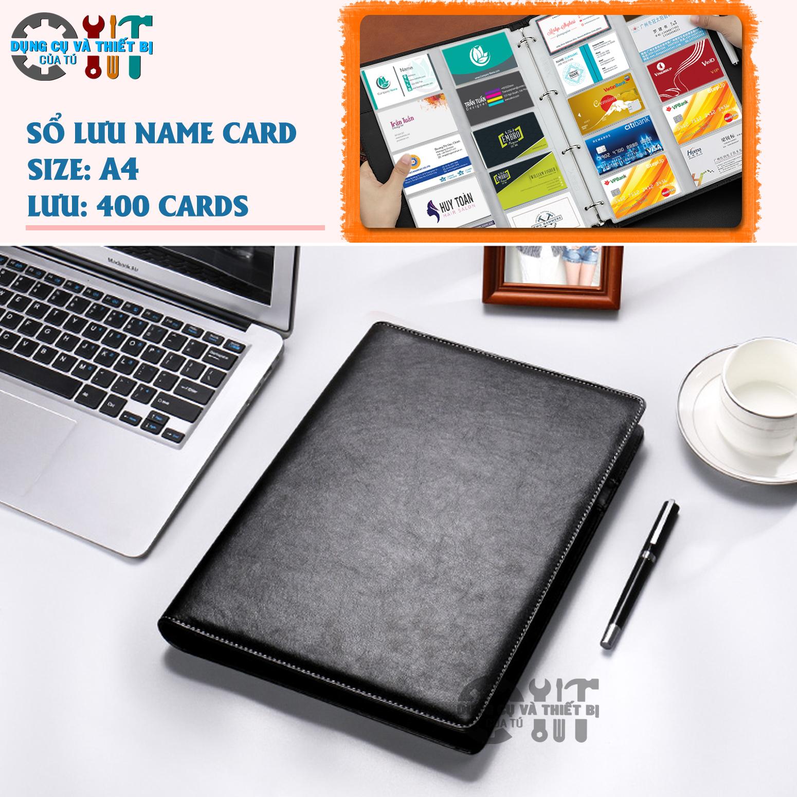 Sổ đựng name card, visit 400 cards card