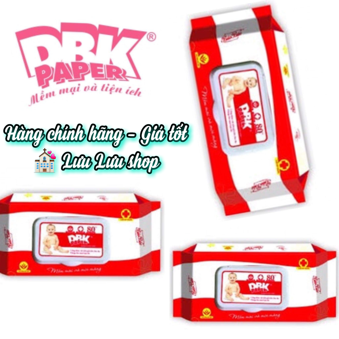 Khăn ướt baby bảo bảo đỏ 80 tờ