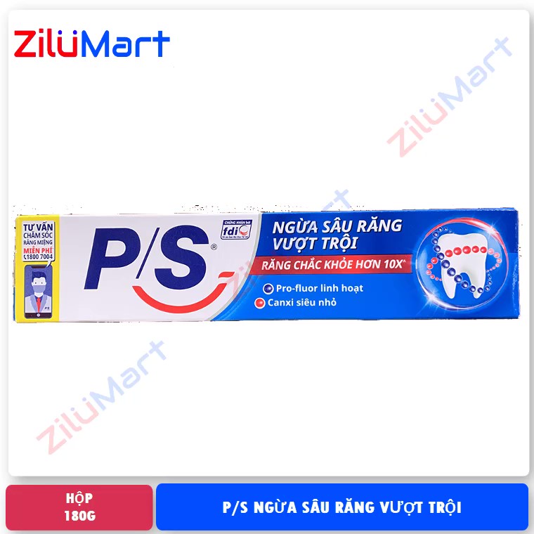 Kem đánh răng P/S ngừa sâu răng vượt trội loại 180g