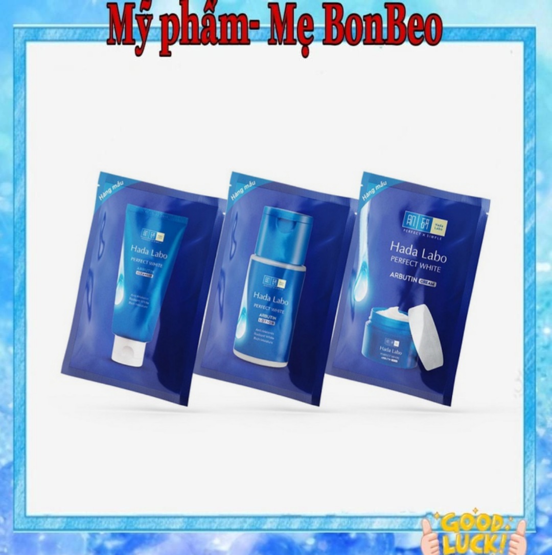 [HB GIFT) Combo 3 gói mẫu thử dưỡng da trọn bộ HADA LABO 3g/4g