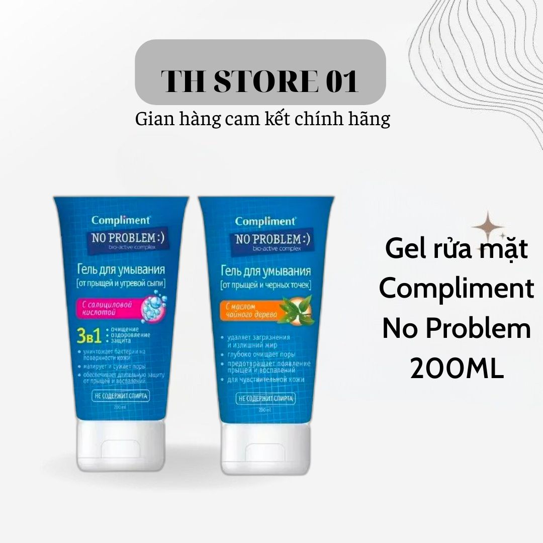 Gel rửa mặt Compliment No Problem_Mụn không còn là nỗi lo