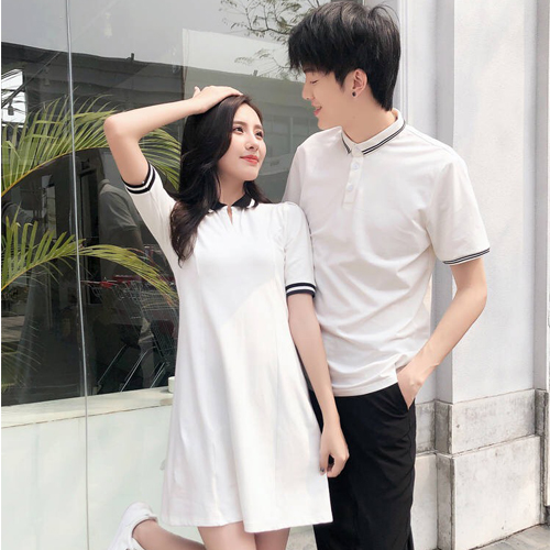 Đồ đôi, áo đôi nam nữ trắng đẹp chất liệu dày dặn cho các cặp đôi
