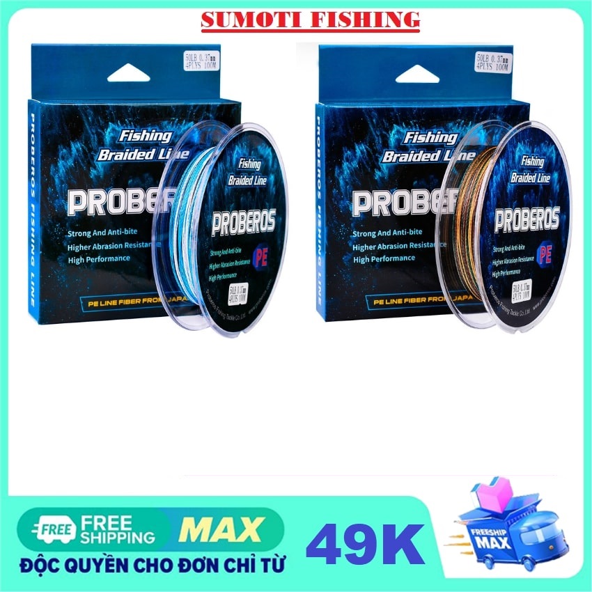 Dây dù câu cá pe proberos japan100m siêu dai - sumoti fishing dcc03 - chuyên câu lure, lancer, x8,x4,x9,x12, dù câu cá, dù câu cá siêu bền, pe, dây dù câu cá 131,dây dù câu cá sw...