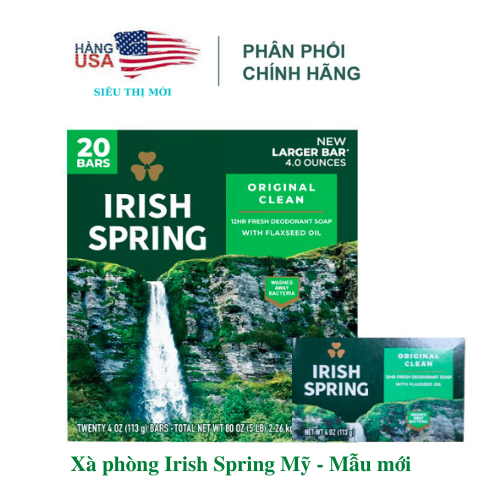Combo 3 Xà Phòng Cục Irish Spring Original 104g - Mỹ