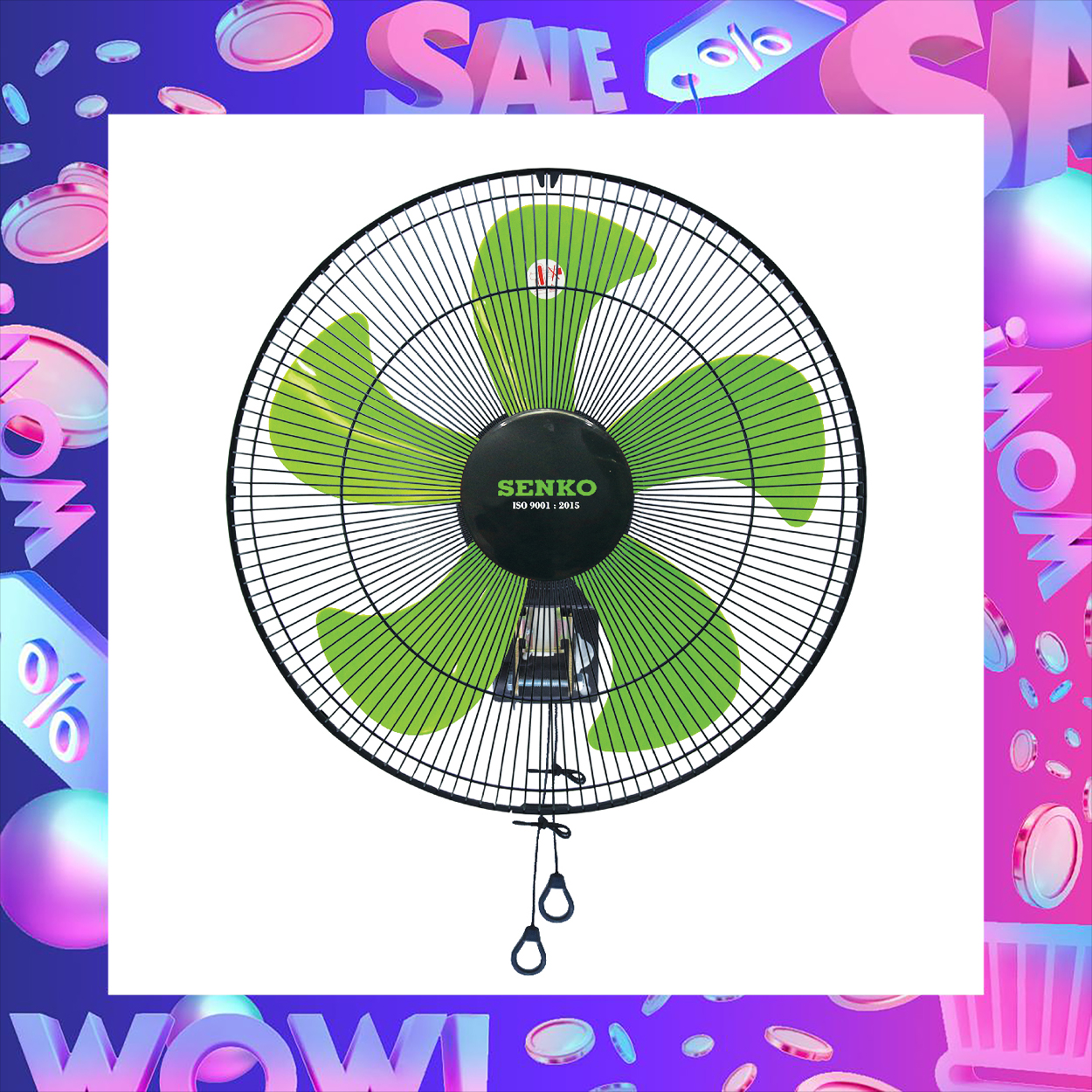 Quạt treo 2 dây cn 4,5 tấc senko tc1886 -hàng chính hãng