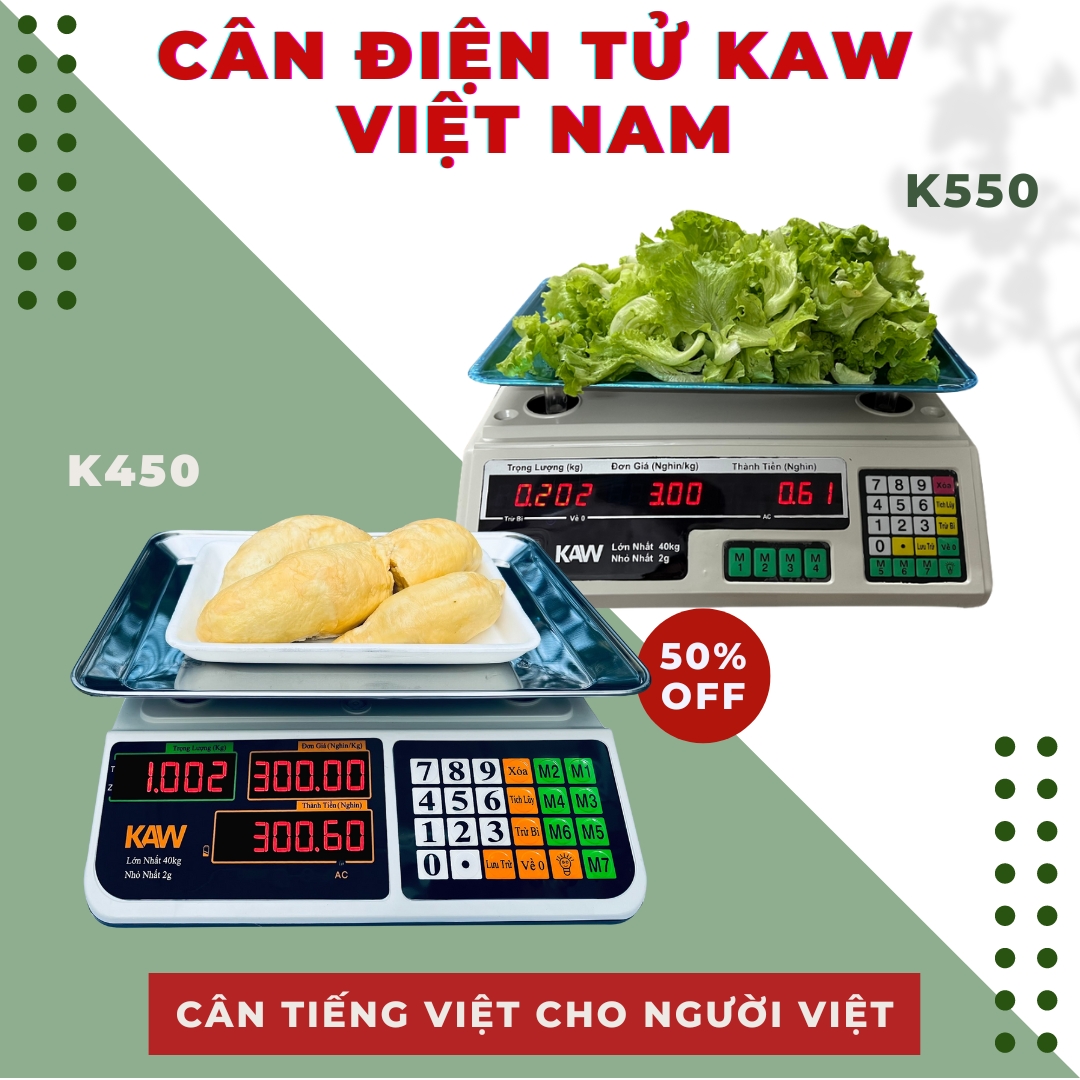 Cân điện tử KAW K450, K650 chất lượng tốt, siêu chuẩn xác, chống nước, thiết kế thông minh, bền với thời gian