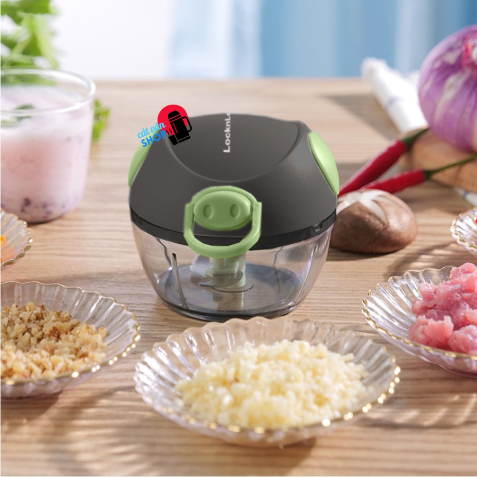 Dụng cụ băm rau củ quả mini lock&lock 180ml cks321 , cks313grn – dụng cụ băm rau củ quả ring pull chopper locknlock, 650ml – màu xanh lá