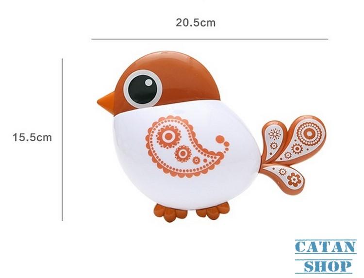 [HCM]Hộp đựng kệ treo bàn chải đánh răng chim họa mi siêu cute hít chân không tiện dụngbàn chải đánh răng