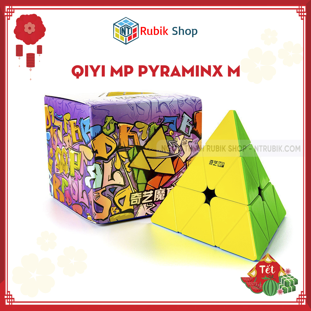Rubik Tam Giác Nam Châm QiYi MP Magnetic Pyraminx 3x3 Stickerless