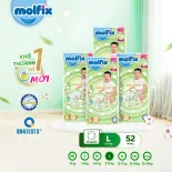 Combo 4 Tã/bỉm quần Molfix Thiên nhiên Super Jumbo M224/L208/XL184/XXL168 [Bao bì đổi tùy đợt nhập hàng]
