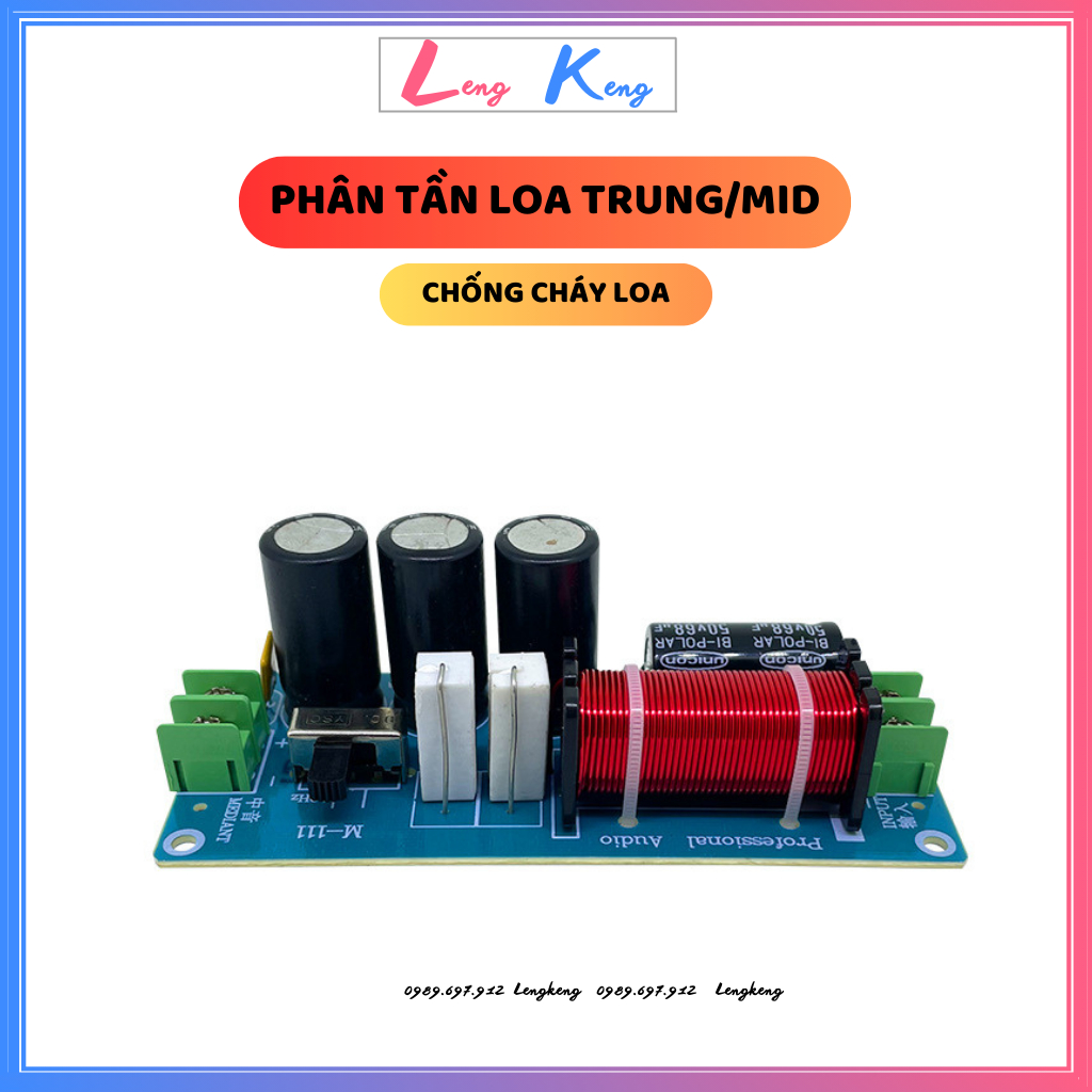 Phân tần loa trung | Mạch phân tần loa Mid tăng lời cho dàn âm thanh cho lời sáng tiếng