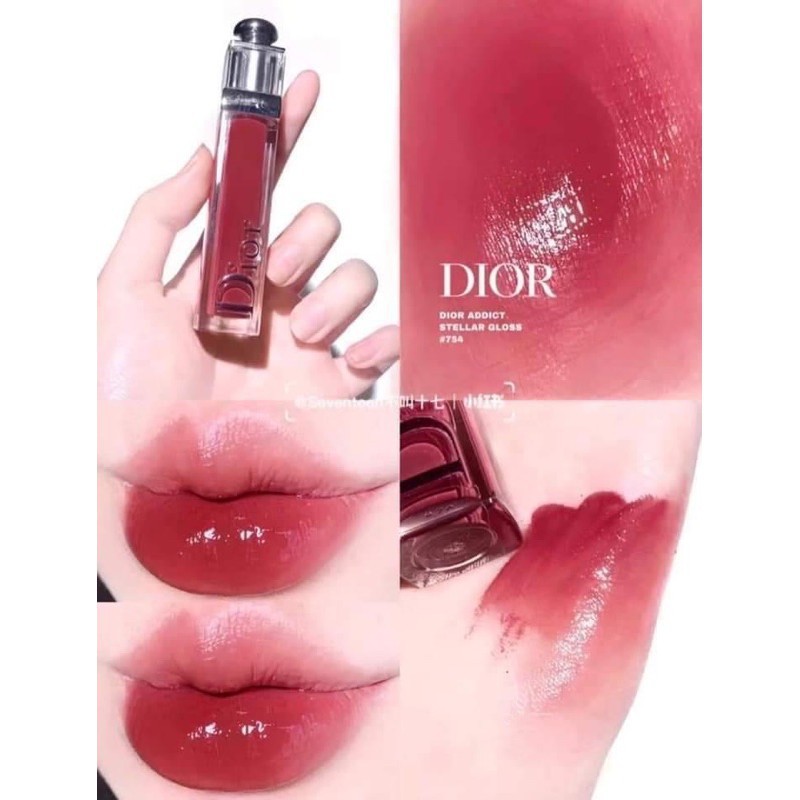 Son Dưỡng Bóng Dior Addict Stellar Lip Gloss 864 Dior Rise  Màu Đỏ Tươi   Vilip Shop  Mỹ phẩm chính hãng