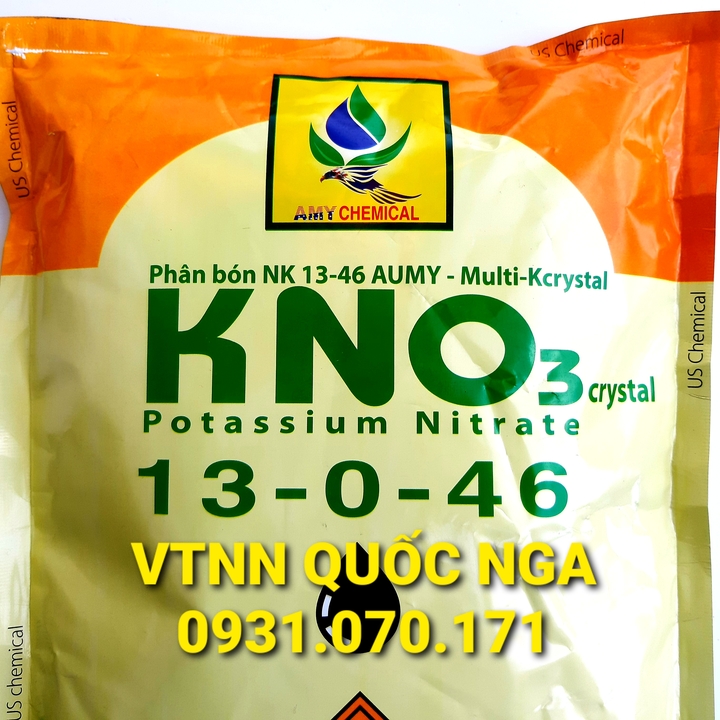 PHÂN BÓN LÁ KNO3 13-0-46 KÍCH THÍCH RA HOA SỚM [TÚI 2KG]