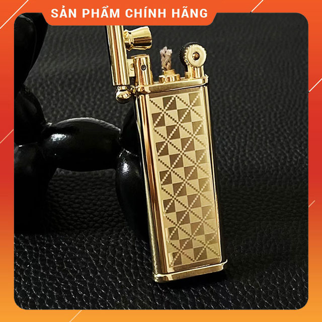 Hộp quẹt bật lửa xăng đá hb101 họa tiết kẻ caro độc đáo , mỏng nhẹ - nhiều màu