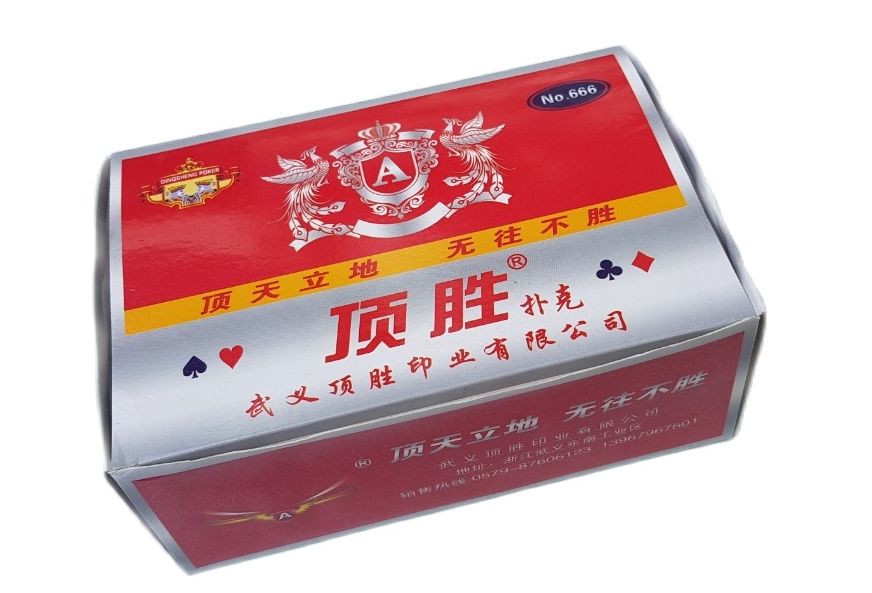 Bài tây hộp nhựa 666, poker đa năng chơi bài, ảo thuật 52 lá giá bán 1 hộp 10 bộ