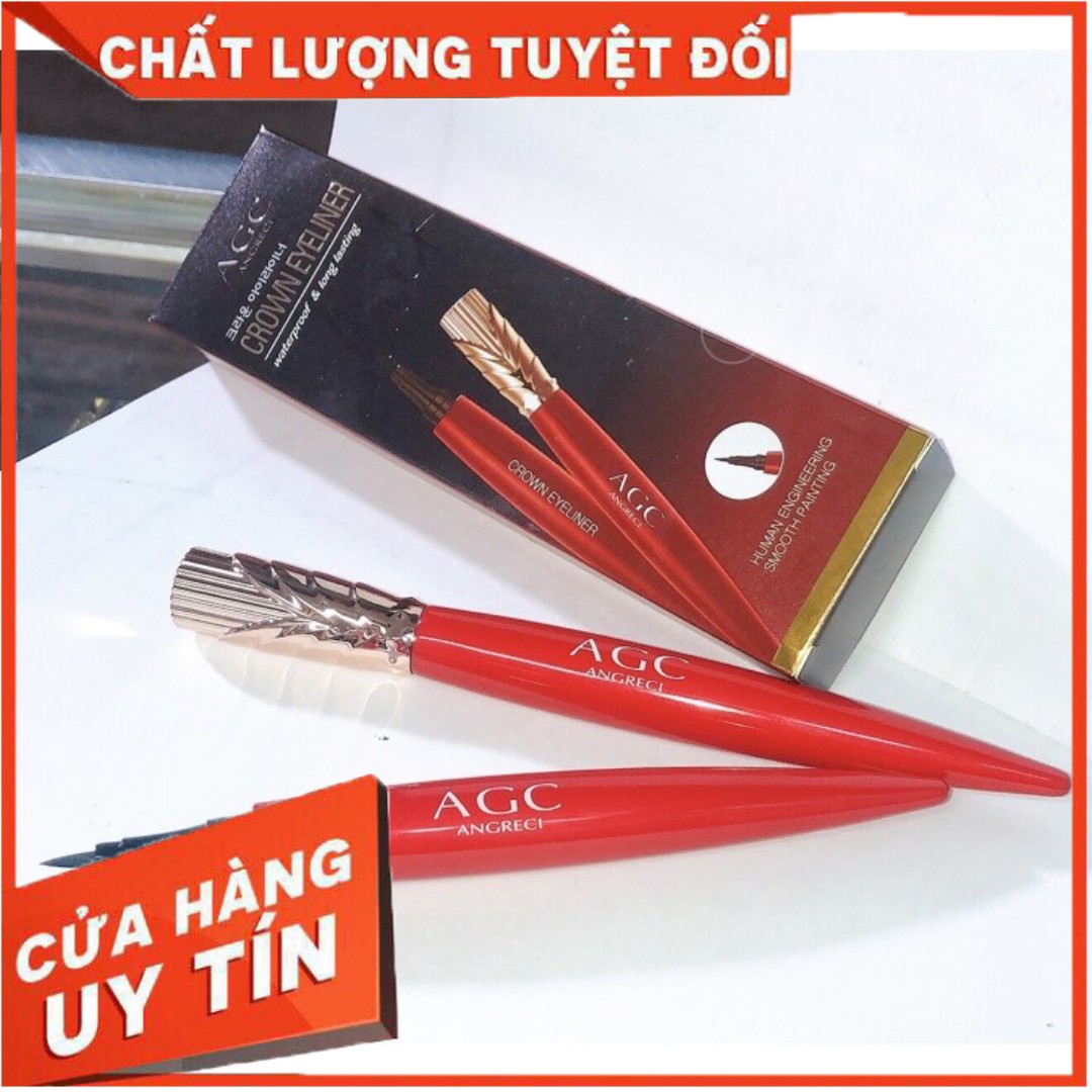 Kẻ mắt nước crown eyeliner agc wateproof & long lasting nữ hoàng , ko lem trôi , thiết kế ngồi nét nhỏ gọn