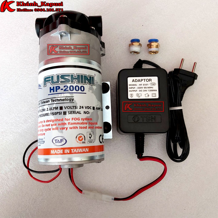 Máy phun sương 15 béc nguồn 24v