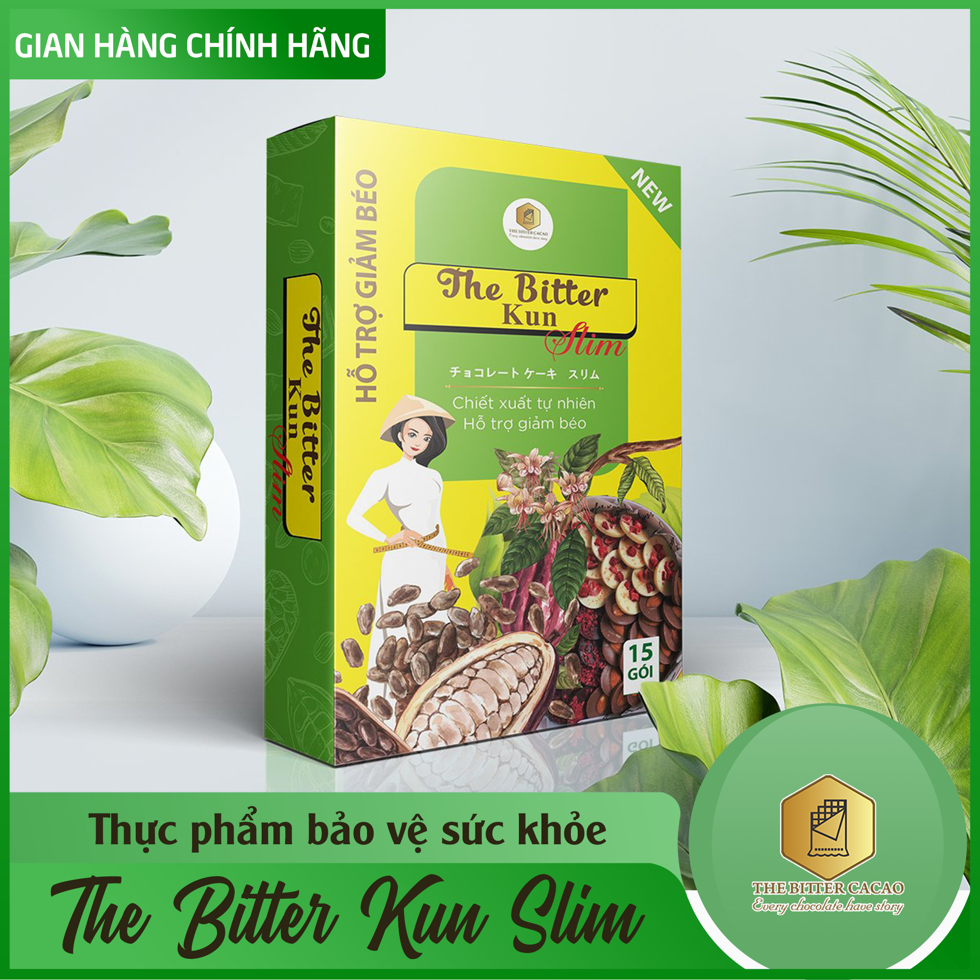 Bánh socola The Bitter Kun Slim