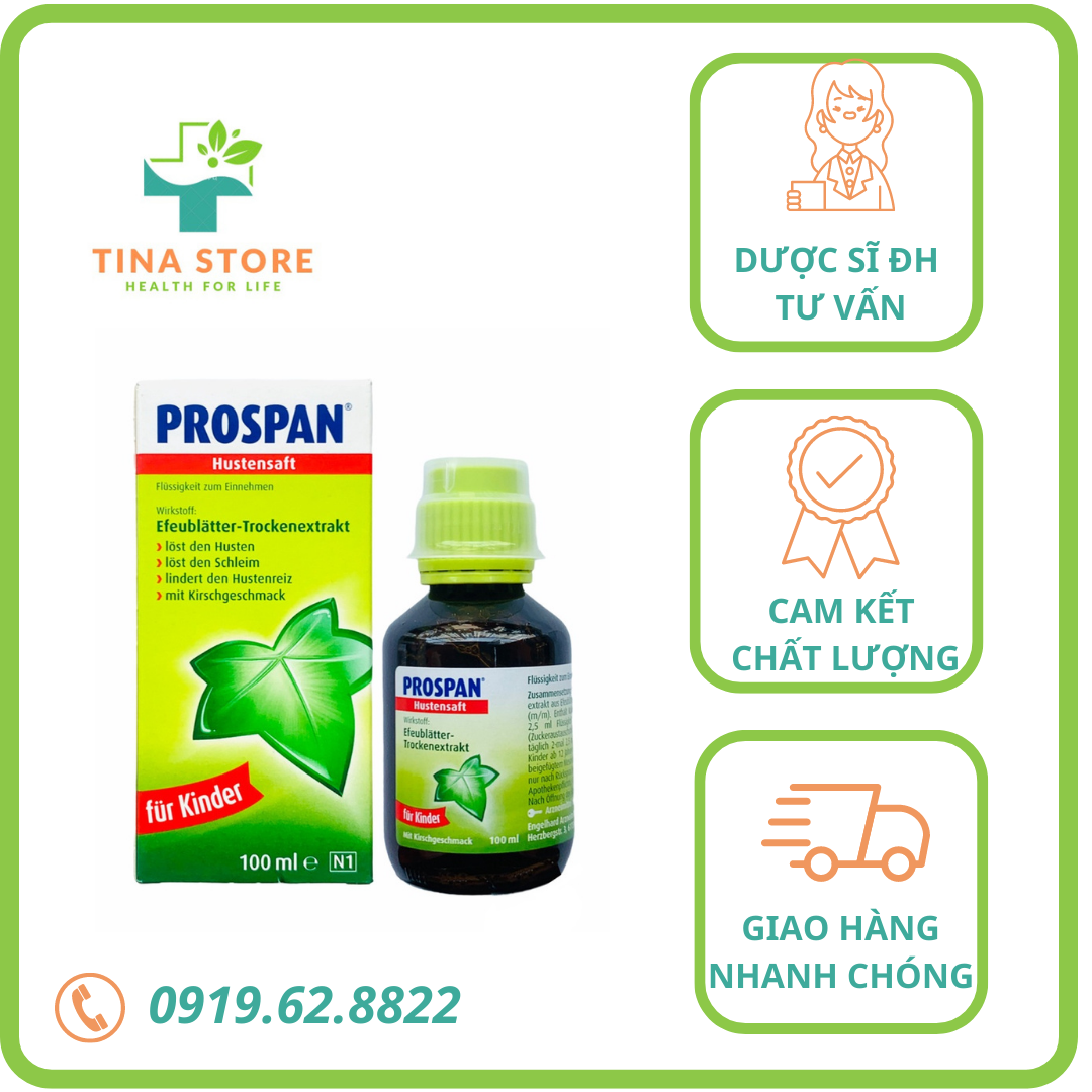Siro - ho đức 100ml date mới , siro prospan nội địa đức cho bé an toàn và lành tính