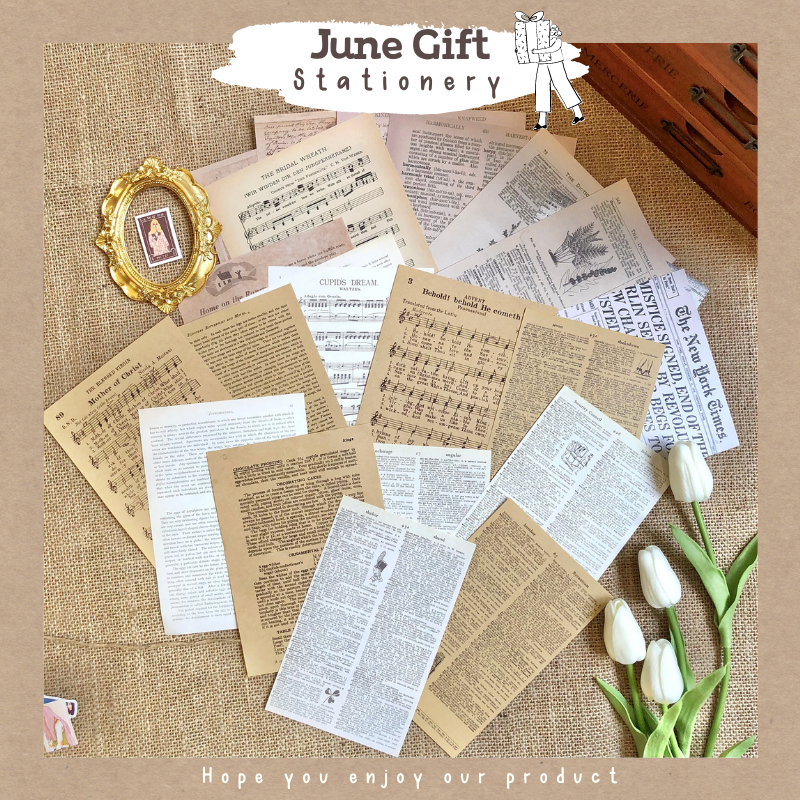 Giấy Báo Trang Trí Sổ - Crafting Paper (10 Tờ)