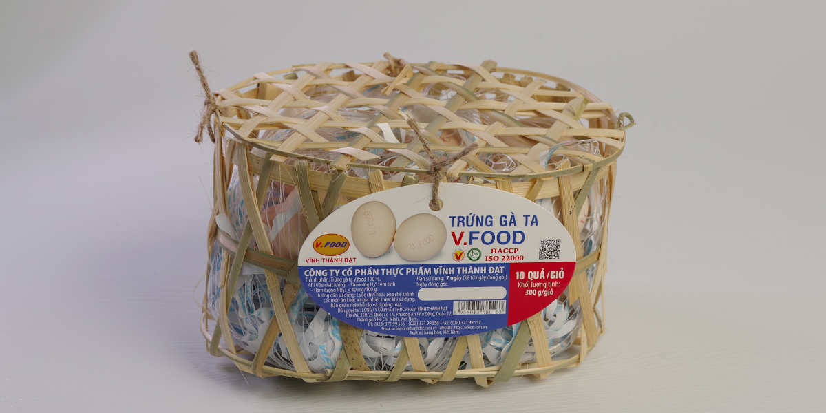 Trứng Gà ta V.food ( giỏ 10 quả)