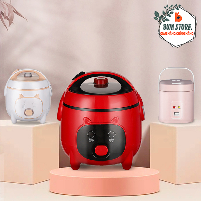 Nồi cơm mini gugkdd gk-108 dung tích 1 lít kiểu dáng dễ thương, nồi nấu đa năng mini lòng siêu dày nhỏ gọn chắc chắn