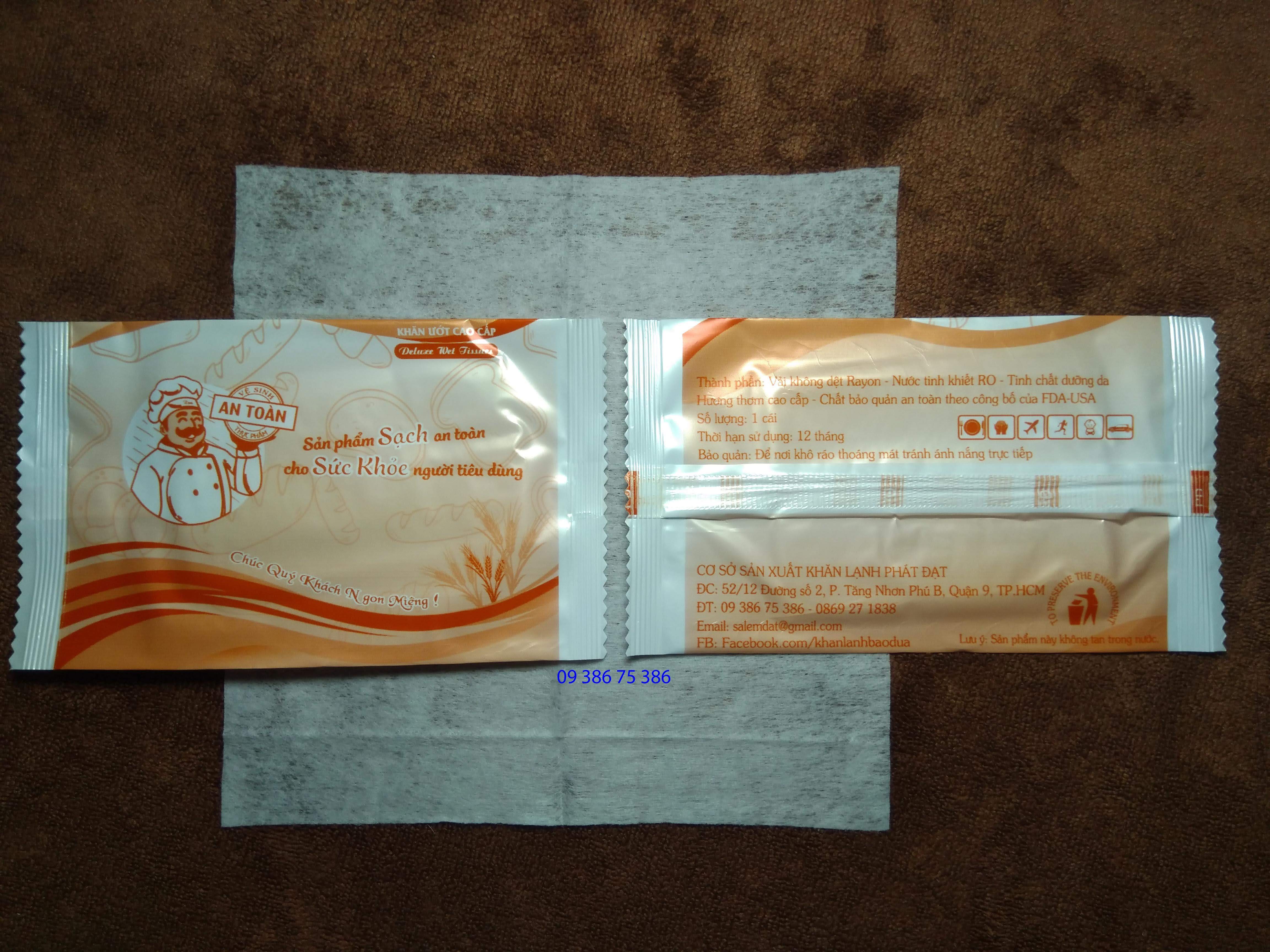 [HCM]Combo 100 Khăn lạnh dành cho xe Bánh Mì lò Bánh Mì