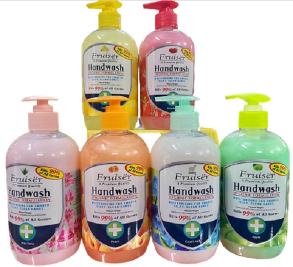 Nước rửa tay fruiser bảo vệ da tay và diệt khuẩn 500ml