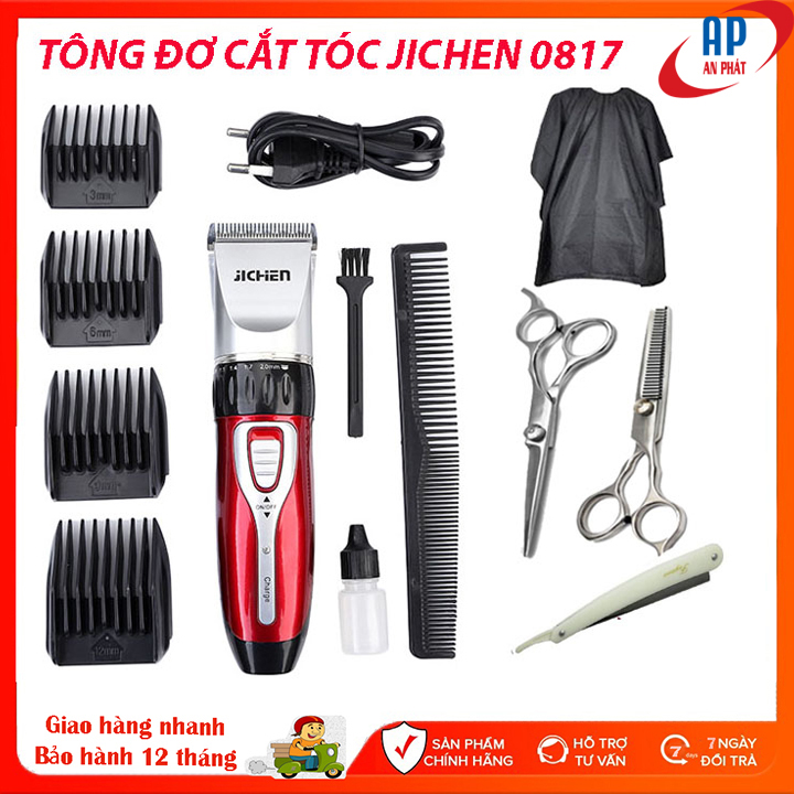Tông đơ cắt tóc, hớt tóc gia đình, trẻ em không dây, chuyên nghiệp Jichen 0817- Tăng đơ hớt tóc người lớn, gia đình giá rẻ, tong do cat toc