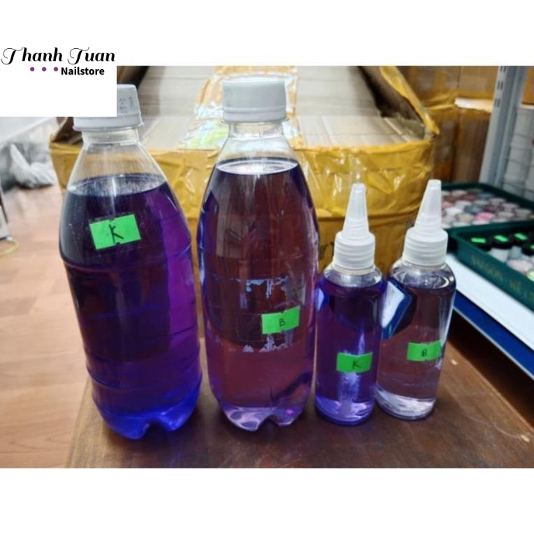 Lưu huỳnh mỹ tím đắp bột móng lâu khô các loại 100ml - Phụ kiện đồ nail Thanh Tuấn