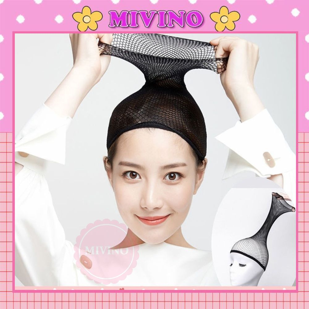 Lưới trùm tóc giả Mivino lưới đội tóc giả co giãn thoáng khi LD01