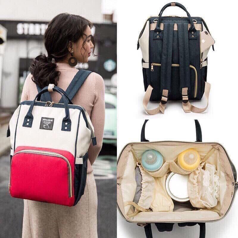 [Lấy mã giảm thêm 30%]Balo bỉm sữa đa năng cho mẹ và bé hàng đẹp chất liệu và thiết kế thông minh đảm bảo an toàn cho trẻ sử dụng có độ bền cao cam kết như hình