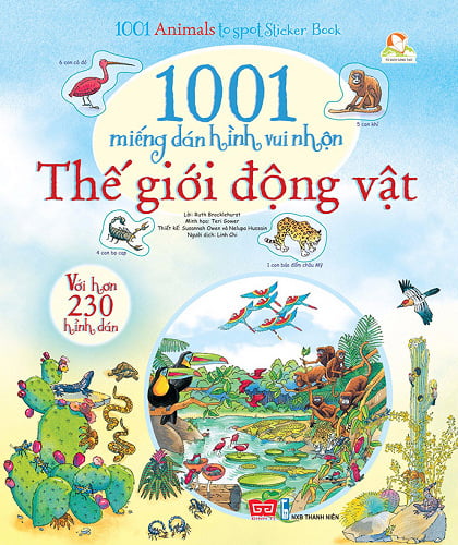 Fahasa - 1001 miếng dán hình vui nhộn - thế giới động vật