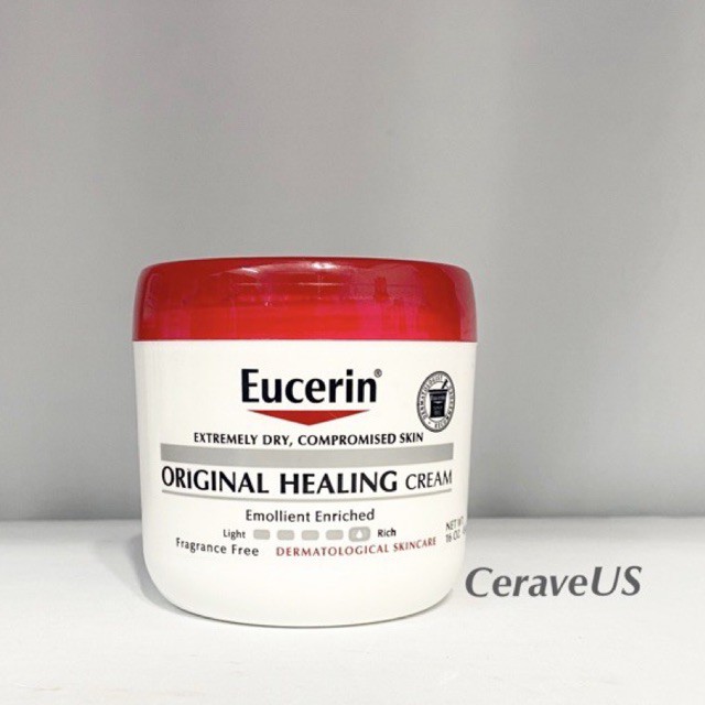 Kem dưỡng cho da nhạy cảm và da khô eucerin original healing cream 454g
