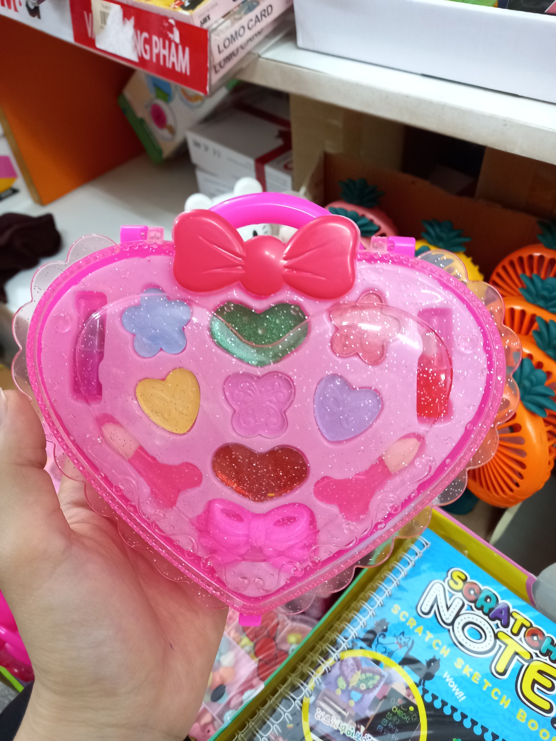 Đồ chơi mỹ phẩm cho trẻ em, đồ trang điểm, bộ đồ hộp màu, quà tặng sinh nhật cho bé gái