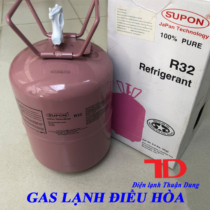 Môi chất lạnh điều hòa R32 SUPON 3KG - Điện Lạnh Thuận Dung