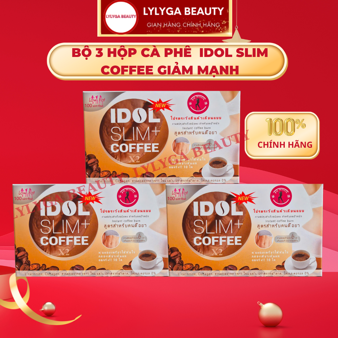  3 Hộp Cà Phê Idol Slim Hộp 10 gói 
