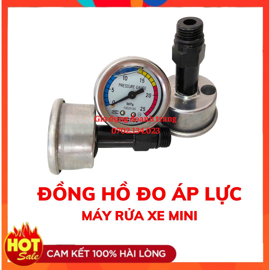 Đồng hồ máy rửa xe, Đồng hồ đo áp lực máy rửa xe mini