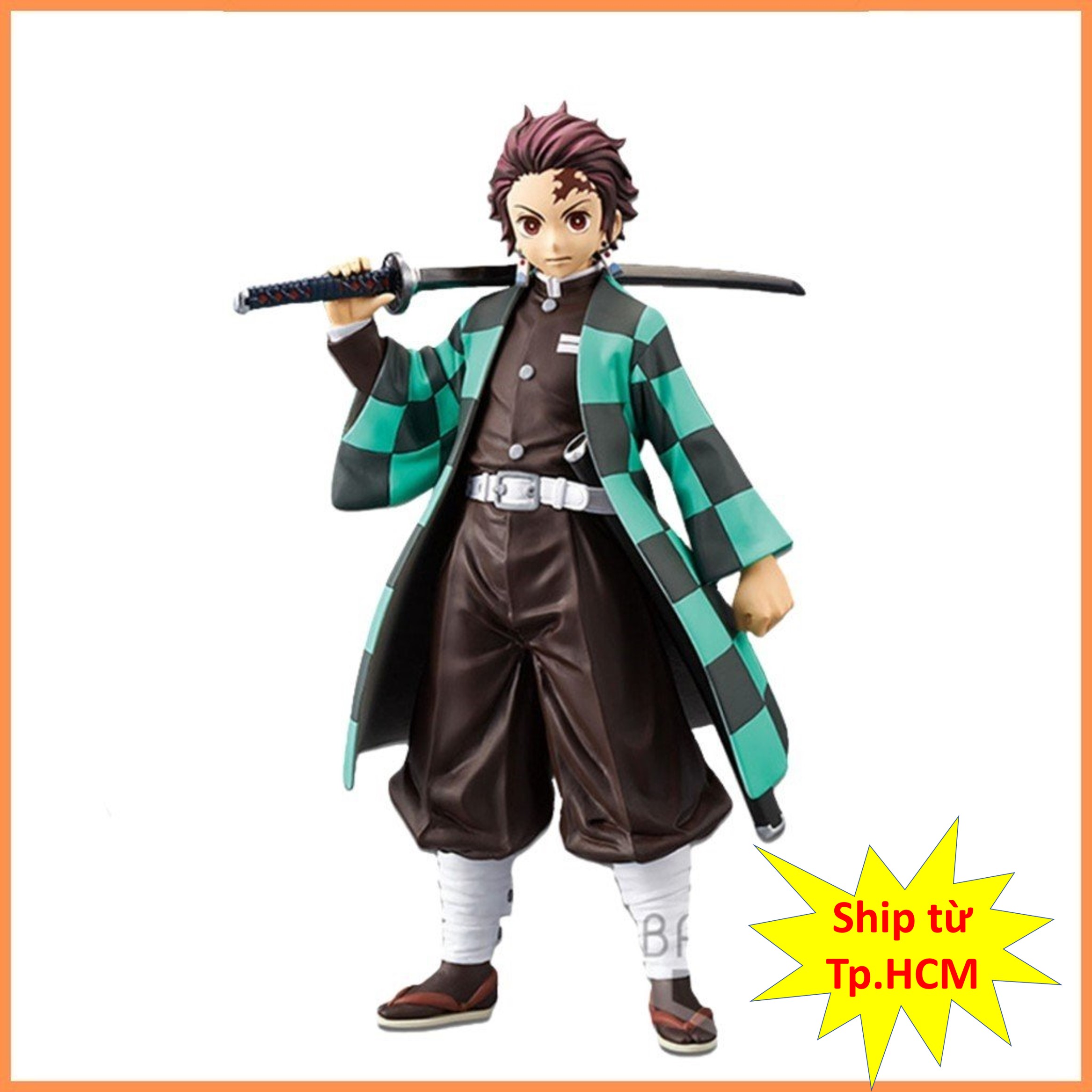 Mô hình Kimetsu No Yaiba figure Demon Slayer Kamado Tanjirou cao 16 cm figure thanh gươm diệt quỷ